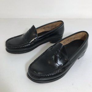Bass Weejuns Genuine Leather Black Loafers